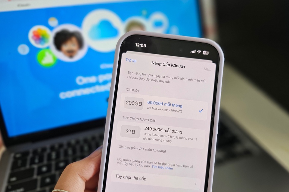 Apple đã tăng giá 2 trong 3 gói lưu trữ iCloud