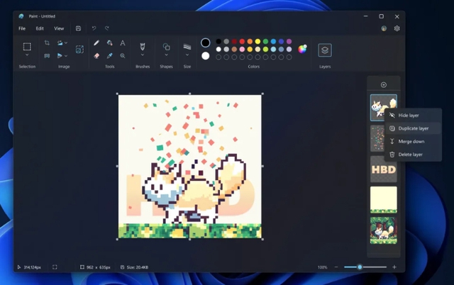 Ứng dụng MS Paint sau 38 năm mới được Microsoft cập nhật