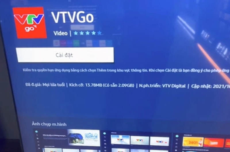 Samsung tích hợp VTVGo lên Smart TV bán tại Việt Nam
