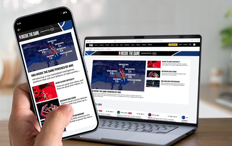 NBA và AWS hợp tác, mở ra kỷ nguyên sáng tạo trong lĩnh vực bóng rổ