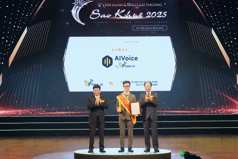 Vbee AIVoice - Công nghệ giọng nói Việt được vinh danh tại Sao Khuê 2025