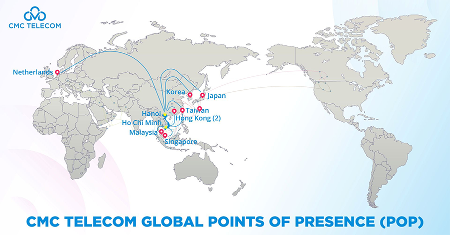 Mạng lưới POP Quốc tế của CMC Telecom