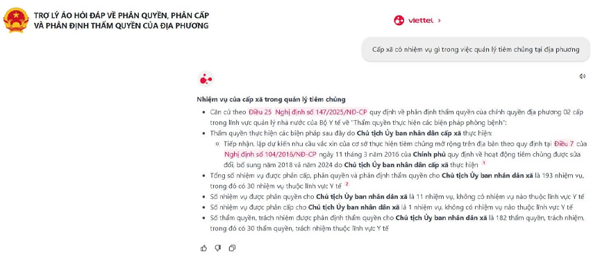 Trợ lý ảo giúp tra cứu khi chuyển sang chính quyền 2 cấp