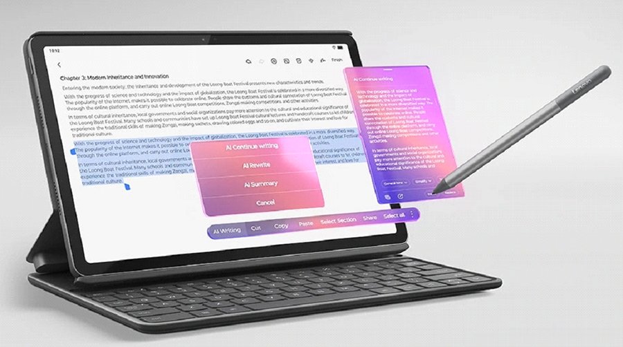 Lenovo ra mắt Idea Tab tích hợp AI: Học ngầu, chơi chất
