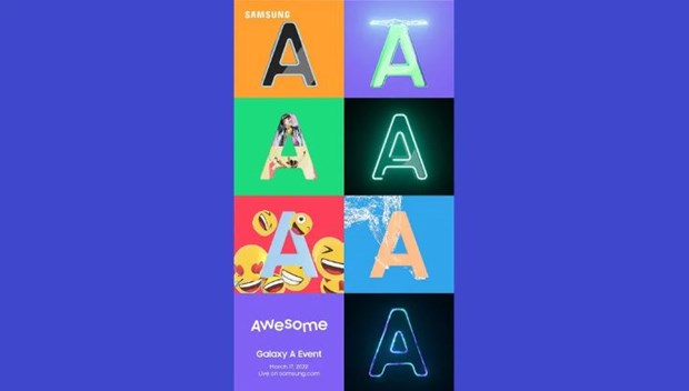 Hãng điện tử Samsung sắp ra mắt dòng điện thoại Galaxy A mới