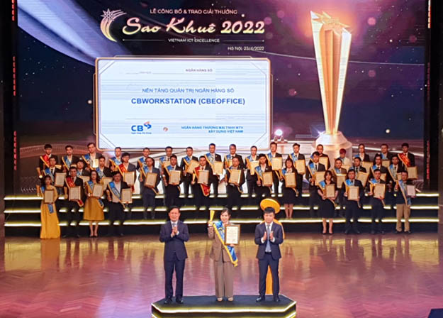 Ngân hàng Xây Dựng (CB) nhận giải thưởng Sao Khuê 2022