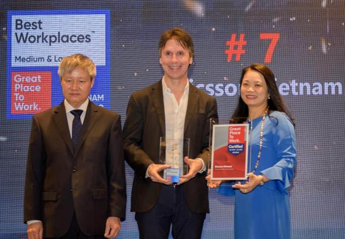 Ericsson Việt Nam được vinh danh top 10 nơi làm việc tốt nhất 2022