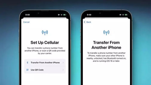 iOS 16 cho phép người dùng chuyển eSIM giữa các iPhone qua Bluetooth