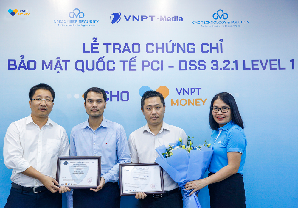 VNPT Money nhận chứng chỉ bảo mật PCI DSS cấp độ cao nhất