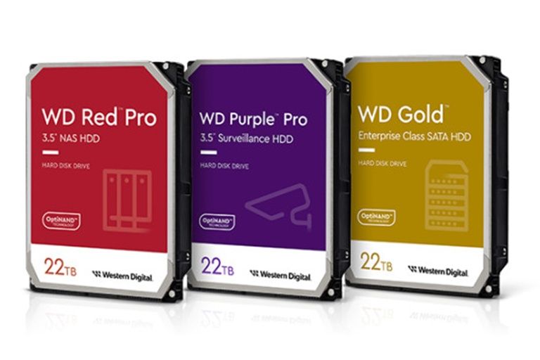 Ổ HDD dung lượng 22 TB trải dài trên ba dòng khác nhau của Western Digital