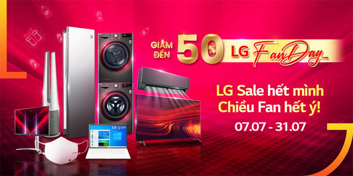 LG tri ân khách hàng bằng nhiều chương trình khuyến mãi hấp dẫn