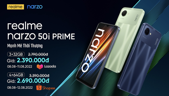 Realme chính thức ra mắt Narzo 50i Prime, giá 3,39 triệu đồng