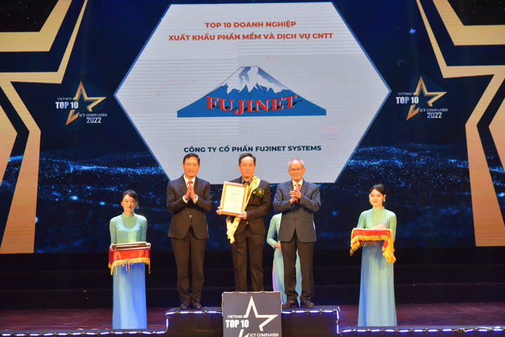 FUJINET - TOP 10 Doanh nghiệp Xuất khẩu phần mềm và Dịch vụ CNTT 2022