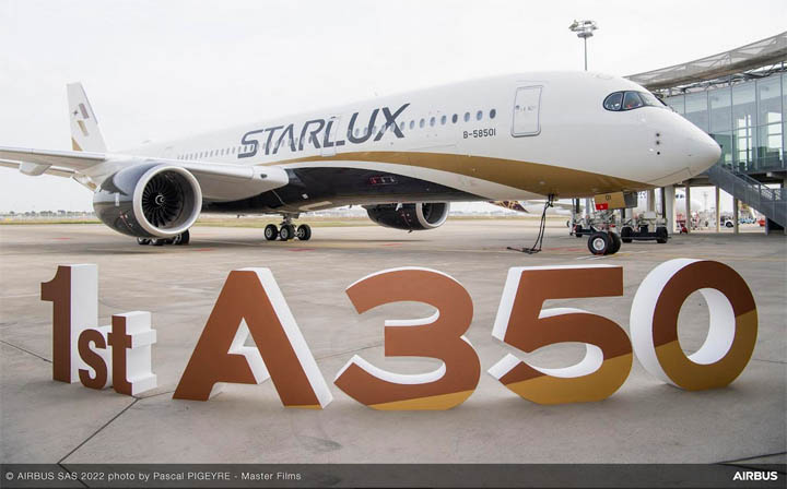 STARLUX nhận máy bay A350 đầu tiê