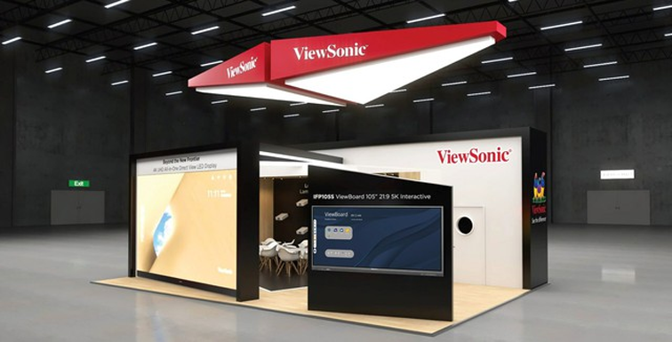Màn hình của ViewSonic được trình diễn tại sự kiện ISE 2023