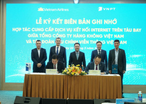 VNPT cùng Vietnam Airlines triển khai kết nối internet trên máy bay