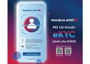 Mở tài khoản doanh nghiệp online với VietinBank eFAST
