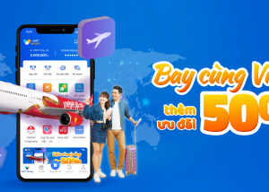 Giảm 50% khi mua vé máy bay bằng VNPT Money