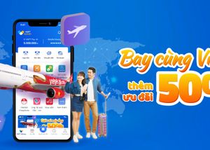 Giảm 50% khi mua vé máy bay bằng VNPT Money