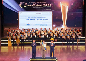 Ngân hàng Xây Dựng (CB) nhận giải thưởng Sao Khuê 2022