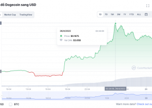 Tiền điện tử Dogecoin tăng vọt