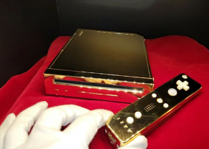 Nintendo Wii mạ vàng 24K đang được bán đấu giá công khai