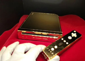 Nintendo Wii mạ vàng 24K đang được bán đấu giá công khai