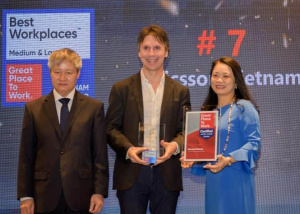 Ericsson Việt Nam được vinh danh top 10 nơi làm việc tốt nhất 2022
