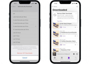 Apple Podcasts giúp tiết kiệm không gian lưu trữ