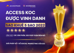 Ứng dụng công nghệ vào lĩnh vực Influencer Marketing, Nền tảng ACCESS KOC được vinh danh với giải thưởng Sao Khuê 5 sao