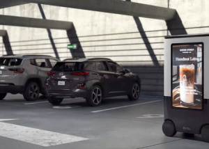 Robot có thể tự chạy đến sạc pin cho ô tô điện