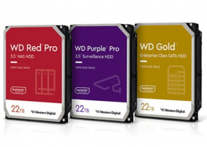 Ổ HDD dung lượng 22 TB trải dài trên ba dòng khác nhau của Western Digital