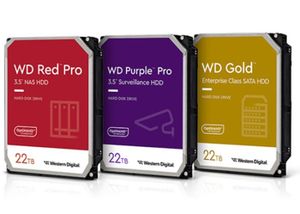 Ổ HDD dung lượng 22 TB trải dài trên ba dòng khác nhau của Western Digital