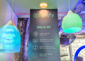 Signify trình diễn công nghệ đèn in 3D thân thiện môi trường