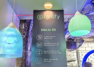 Signify trình diễn công nghệ đèn in 3D thân thiện môi trường