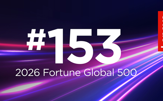 Tăng trưởng mạnh mẽ từ chiến lược AI, Lenovo vươn lên vị trí #153 trong Fortune Global 500