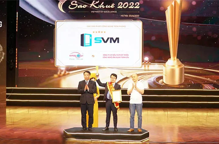 Giải pháp công nghệ tiên phong SVM của công ty Hyperlogy gây ấn tượng mạnh tại giải thưởng Sao Khuê 2022